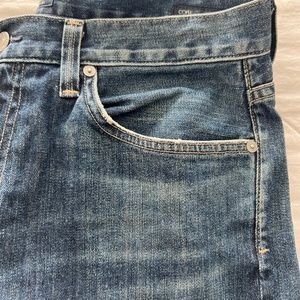 Mens Citizens of Humanity Core slim straight jeans in Dune wash - 32"